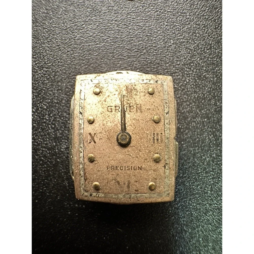 Gruen Veri-Thin Precision 17 Jewels Manual Watch Movement Dial Parts Untested